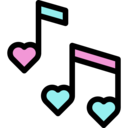 music,music player,symbol,love,quaver,romantic,wedding,other,hearts,musical  note,musical notes